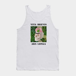 Frida Kahlo Skull and Flowers Tank Top